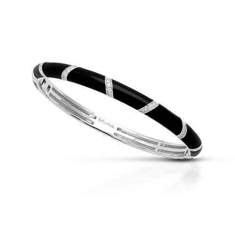 Glissando Black Bangle-Belle Etoile-Renee Taylor Gallery
