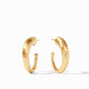 Hammered Gold Hoop Earrings - ER063G-Julie Vos-Renee Taylor Gallery
