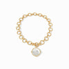Honeybee Statement Necklace - Iridescent Clear Crystal-Julie Vos-Renee Taylor Gallery