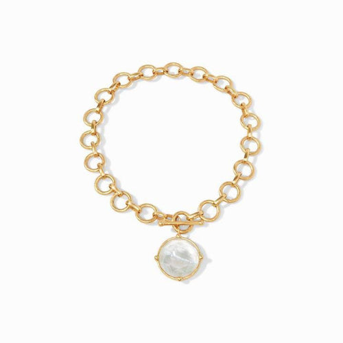 Honeybee Statement Necklace - Iridescent Clear Crystal-Julie Vos-Renee Taylor Gallery