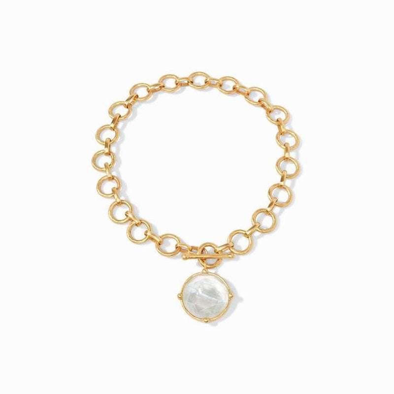 Honeybee Statement Necklace - Iridescent Clear Crystal-Julie Vos-Renee Taylor Gallery