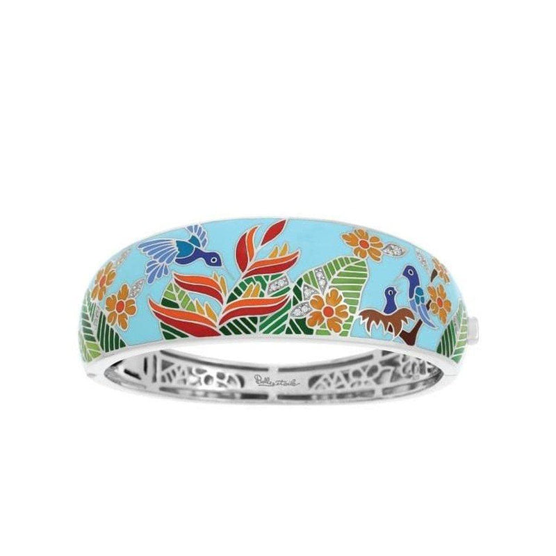 Hummingbird Sky Blue Bangle-Belle Etoile-Renee Taylor Gallery