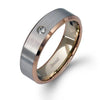 White & Rose 18K Gold Unisex Band - LL108-Simon G.-Renee Taylor Gallery