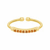 Gold Finish Sterling Silver Citrine Birth Gems November Ring - LL7004R11-G-Kelly Waters-Renee Taylor Gallery