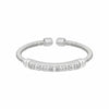 Rhodium Finish Sterling Silver Diamond Birth Gems April Ring - LL7004R4-RH-Kelly Waters-Renee Taylor Gallery