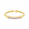Gold Finish Sterling Silver Light Amethyst Birth Gems June Ring - LL7004R6-G-Kelly Waters-Renee Taylor Gallery