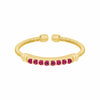 Gold Finish Sterling Silver Ruby Birth Gems July Ring - LL7004R7-G-Kelly Waters-Renee Taylor Gallery