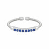 Platinum Finish Sterling Silver Blue Sapphire Birth Gems September Ring - LL7004R9-RH-Kelly Waters-Renee Taylor Gallery