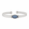 Rhodium Finish Sterling Silver Three Cable Cuff Bracelet - LL7013B-RH/BR-SAP-Kelly Waters-Renee Taylor Gallery