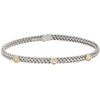 Rhodium Finish Sterling Silver Basketweave Cuff Bracelet - LL7046B-RH/G-Kelly Waters-Renee Taylor Gallery