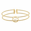 Gold Finish Sterling Silver Cable Cuff Constellation Cancer Bracelet - LL7047B6-G-DISCO-Kelly Waters-Renee Taylor Gallery