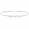Rhodium Finish Sterling Silver Cable Cuff Bracelet - LL7065B-RH-Kelly Waters-Renee Taylor Gallery