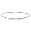 Rhodium Finish Sterling Silver 5 Tapered Baguettes Bracelet - LL7082B-RH-Kelly Waters-Renee Taylor Gallery