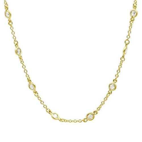 Signature Mini Bezel Stone Necklace - LMYZN12-16E-Freida Rothman-Renee Taylor Gallery