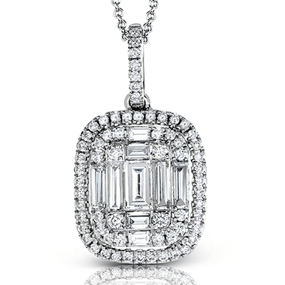 18k White Gold & Diamond Pendant - LP4317-W-Simon G.-Renee Taylor Gallery