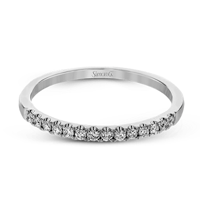 18k White Gold Round Diamond Band Ring - LR1100-W-Simon G.-Renee Taylor Gallery