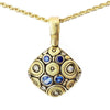 18K Soft Mosaic 2 Blue Mix Sapphire & Diamond Pendant - M-54S-Alex Sepkus-Renee Taylor Gallery
