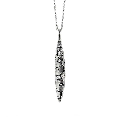 Platinum Shark Diamond Pendant & Chain - M-88PD-Alex Sepkus-Renee Taylor Gallery