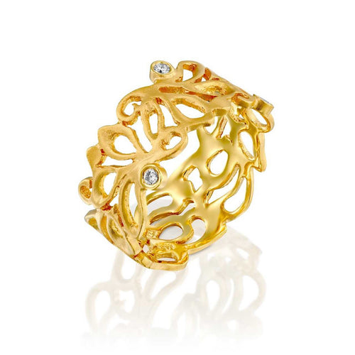Marika 14k Gold & Diamond Ring - M162-Marika-Renee Taylor Gallery