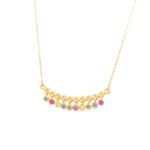 14K Gold & Sapphire Necklace - M7337