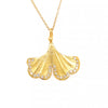 Marika 14k Gold & Diamond Gingko Leaf Necklace - MA7842