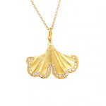 Marika 14k Gold & Diamond Gingko Leaf Necklace - MA7842
