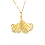 Marika 14k Gold & Diamond Gingko Leaf Necklace