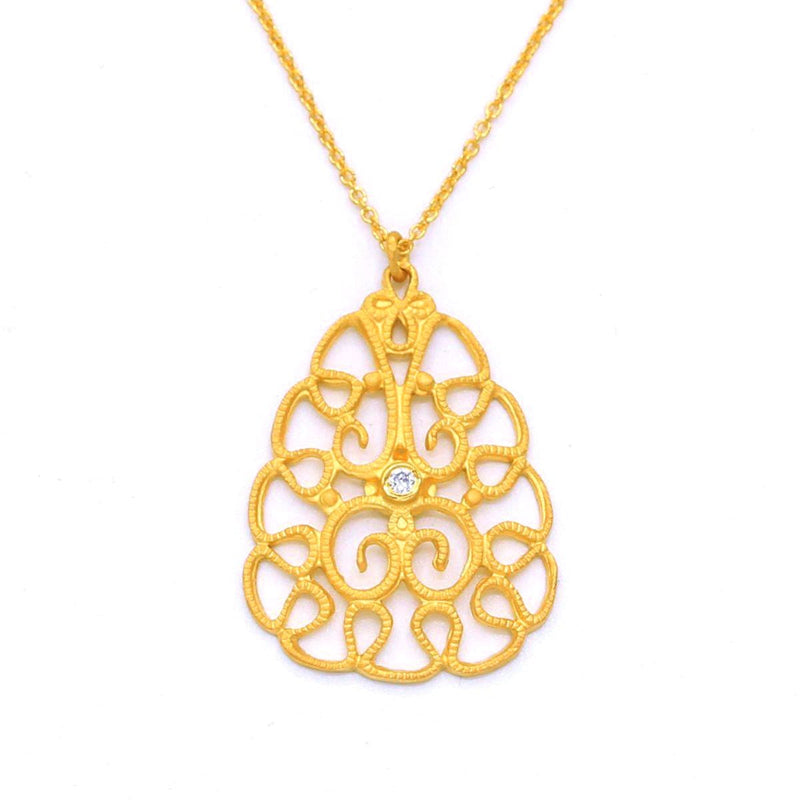 14K Gold & Diamond Necklace - M2807N-Marika-Renee Taylor Gallery