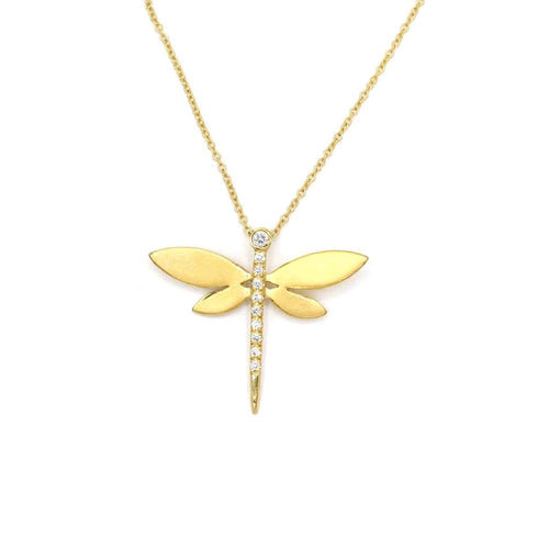 Marika 14k Gold & Diamond Dragonfly Necklace - M7814-Marika-Renee Taylor Gallery