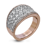18K Rose & White Gold Diamond Band Ring - MR2619-RW-Simon G.-Renee Taylor Gallery
