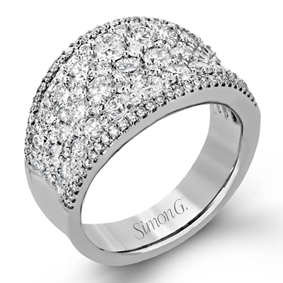 18K White Gold Diamond Band Ring - MR2619-W-Simon G.-Renee Taylor Gallery