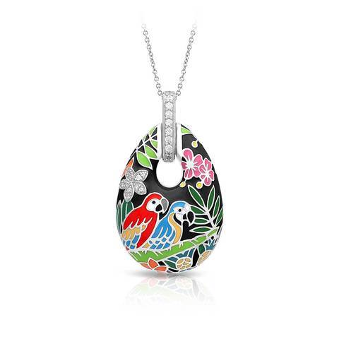 Macaw Black Pendant-Belle Etoile-Renee Taylor Gallery