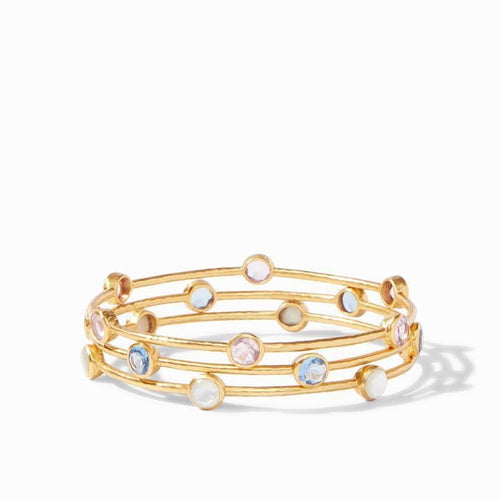 Milano Mother of Pearl Bangle - BG047GMPL-Julie Vos-Renee Taylor Gallery