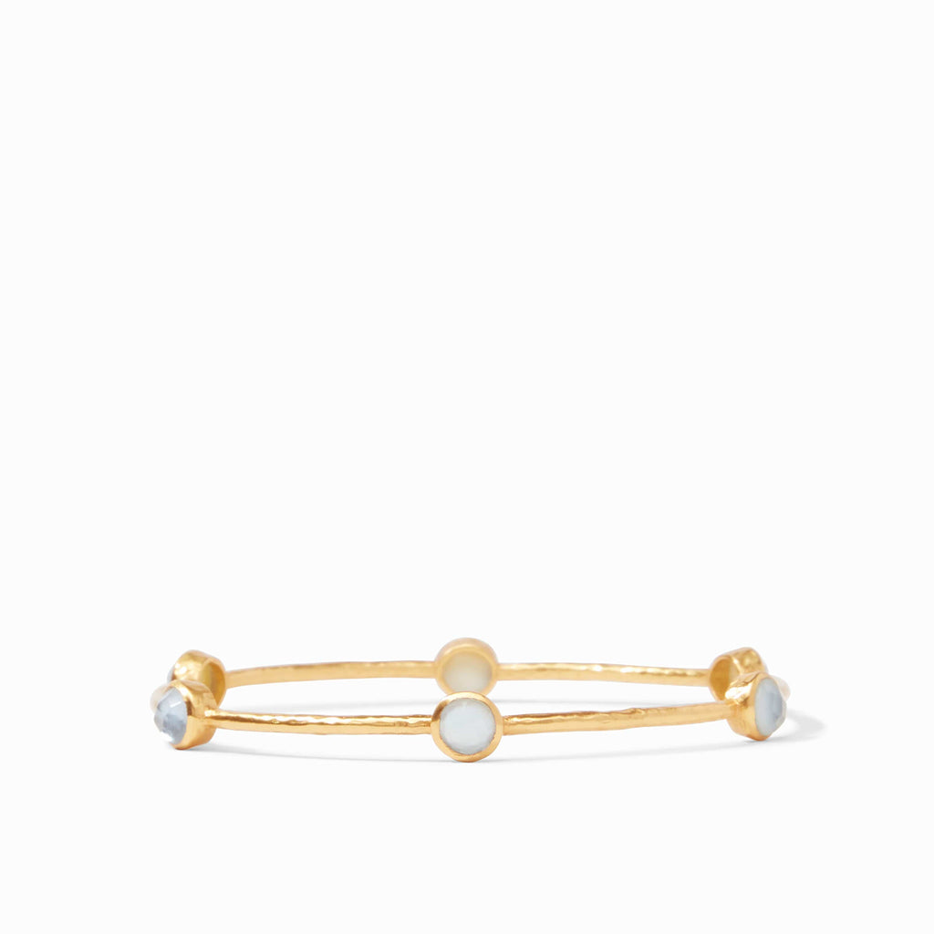Milano Luxe Iridescent Chalcedony Blue Bangle - BG047GIICA-Julie Vos-Renee Taylor Gallery