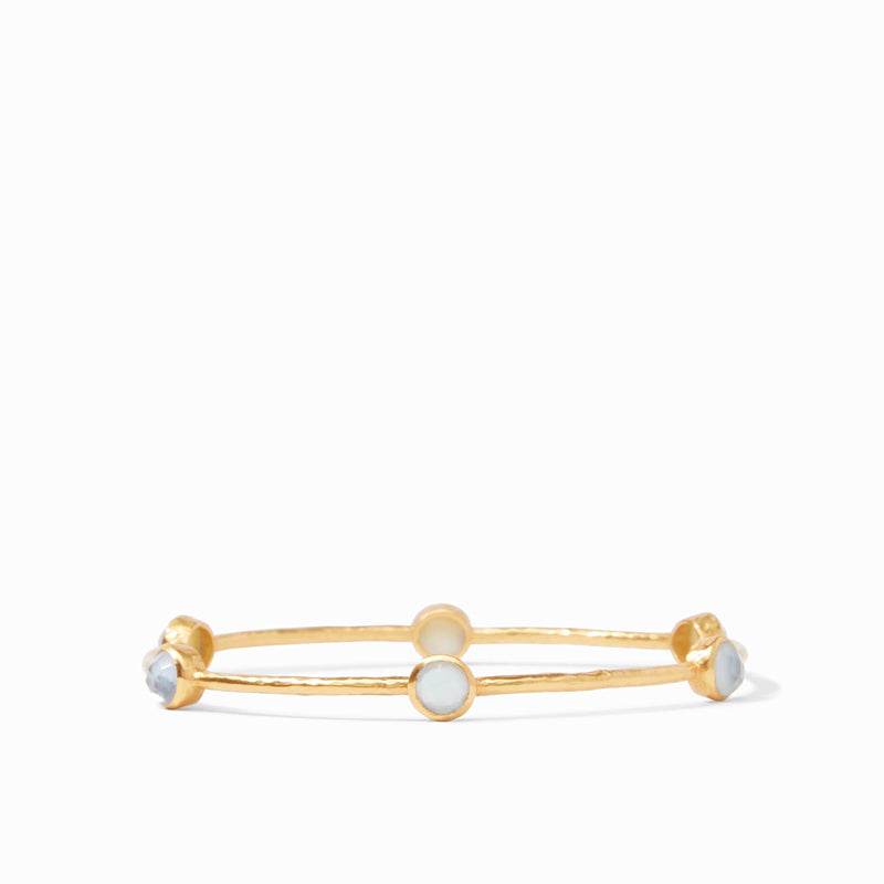 Milano Luxe Iridescent Chalcedony Blue Bangle - BG047GIICA-Julie Vos-Renee Taylor Gallery