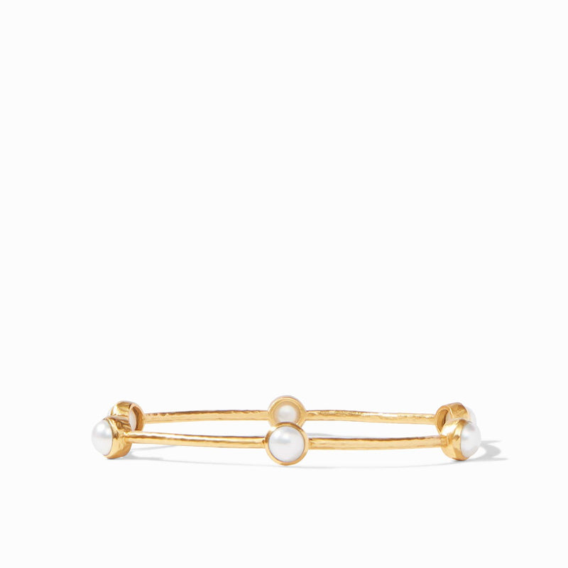 Milano Luxe Pearl Bangle - BG047GPL-Julie Vos-Renee Taylor Gallery
