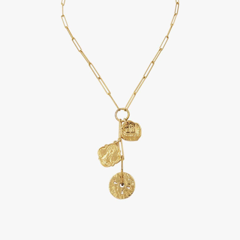 Gold Plated Necklace - N0074ORO-CXC-Renee Taylor Gallery