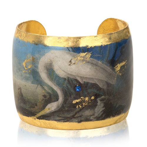 Stockholm Enamel Cuff Bracelet, Gold Leaf, by Evocateurr