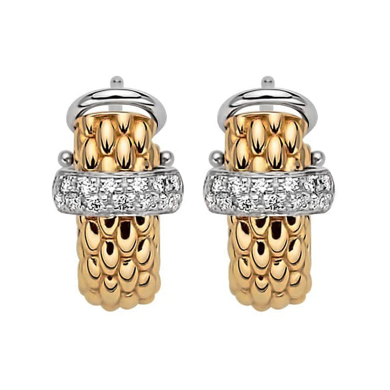 Vendome 18K Gold & Diamond Earrings - OR560-FOPE-Renee Taylor Gallery