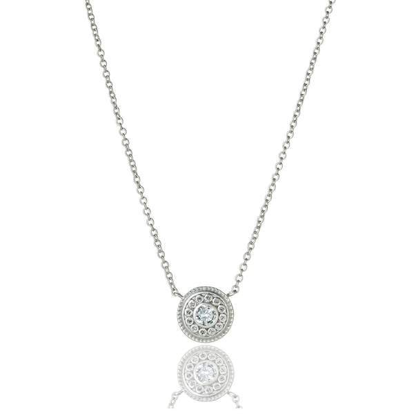 Signature Nautical Button Necklace - YZ0714B-16E-Freida Rothman-Renee Taylor Gallery