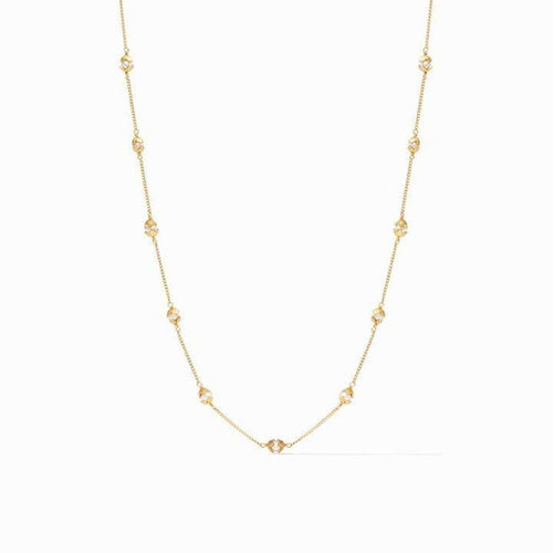 Penelope Delicate Station Gold Pearl Necklace - N269GPL00-Julie Vos-Renee Taylor Gallery