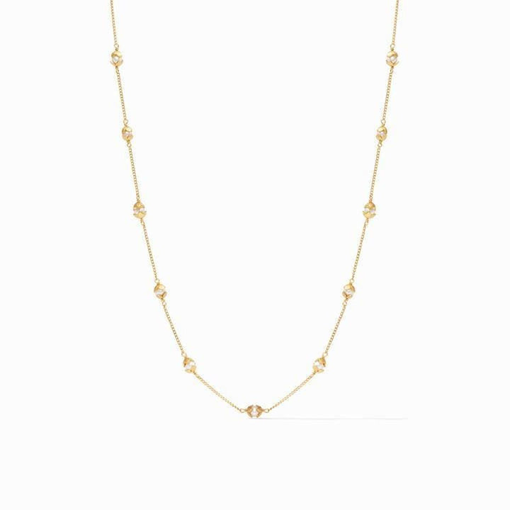 Penelope Delicate Station Pearl Necklace-Julie Vos-Renee Taylor Gallery