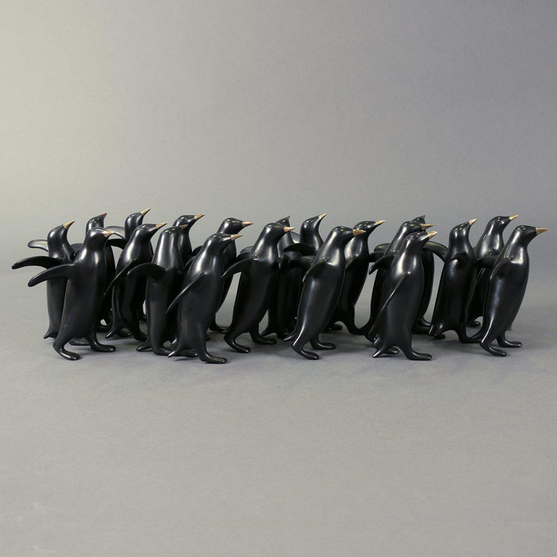 "Large Penguin Group" (x20)-Loet Vanderveen-Renee Taylor Gallery