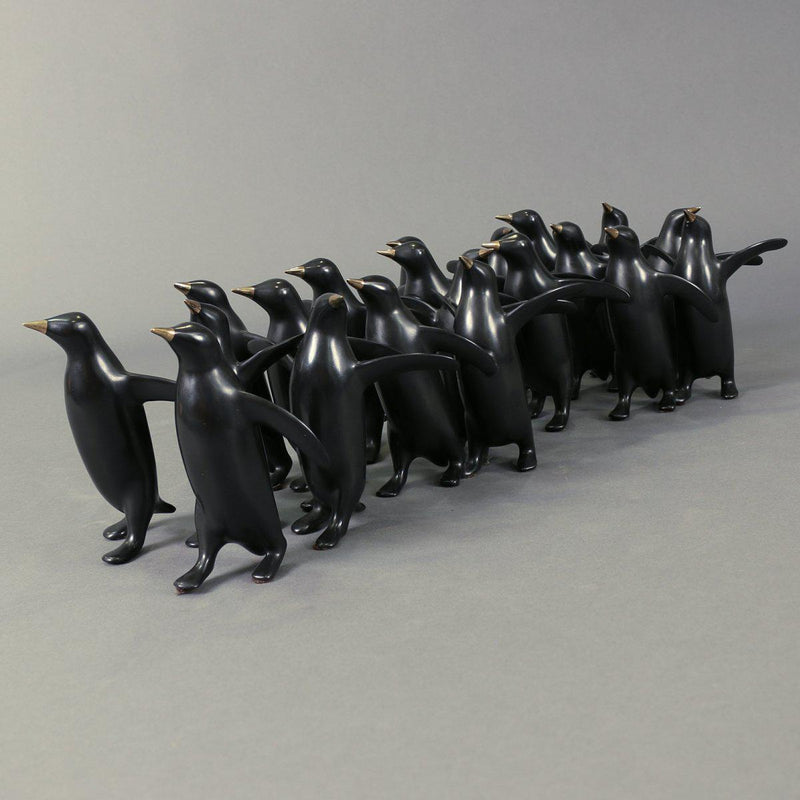 "Large Penguin Group" (x20)-Loet Vanderveen-Renee Taylor Gallery