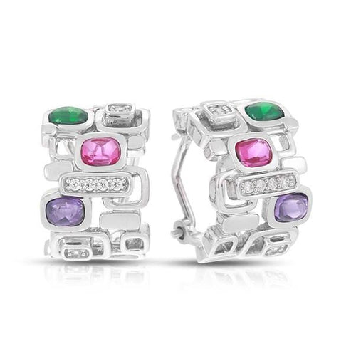 Pietra Sterling Silver Multicolor Earring-Belle Etoile-Renee Taylor Gallery