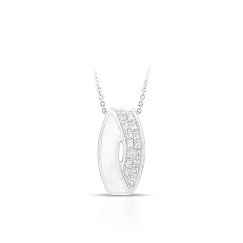 Pirouette White Mother-of-Pearl White Pendant-Belle Etoile-Renee Taylor Gallery