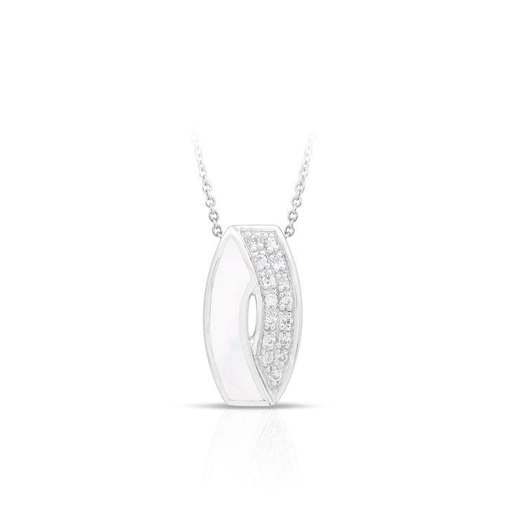 Pirouette White Mother-of-Pearl White Pendant-Belle Etoile-Renee Taylor Gallery