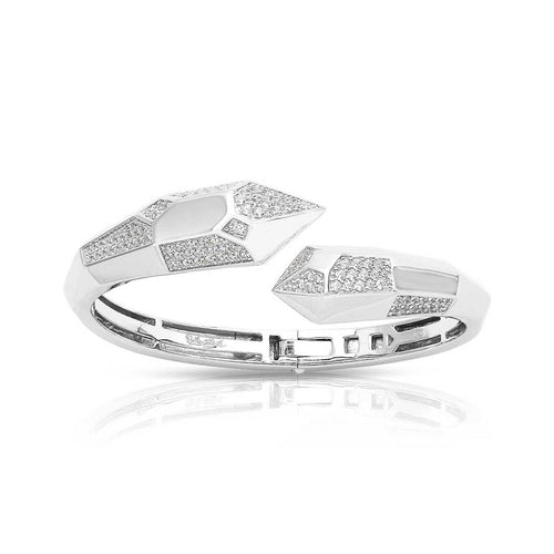 Prisma White Bangle-Belle Etoile-Renee Taylor Gallery