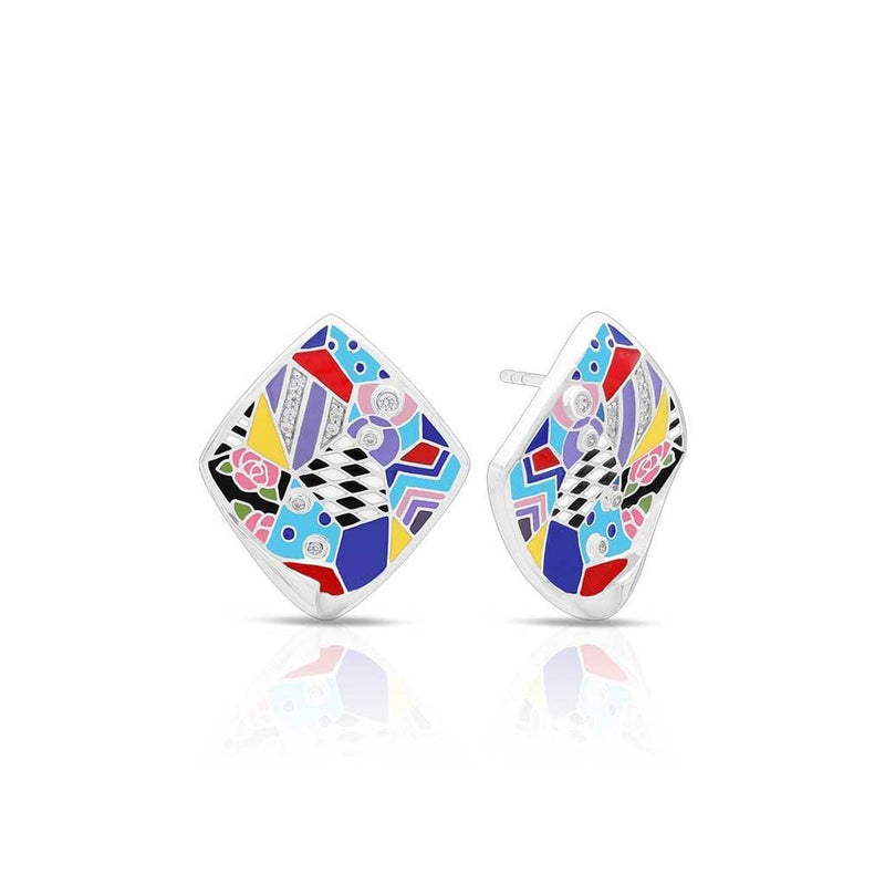 Quilt Multi Earrings-Belle Etoile-Renee Taylor Gallery