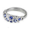 Platinum Blue Sapphire & Diamond Ring - R-113PS-Alex Sepkus-Renee Taylor Gallery